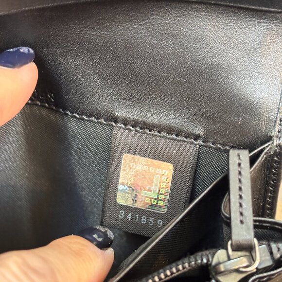 Fendi Zucchino Canvas & Leather Black Wallet with Box & Dust Cover - Picture 7 of 9